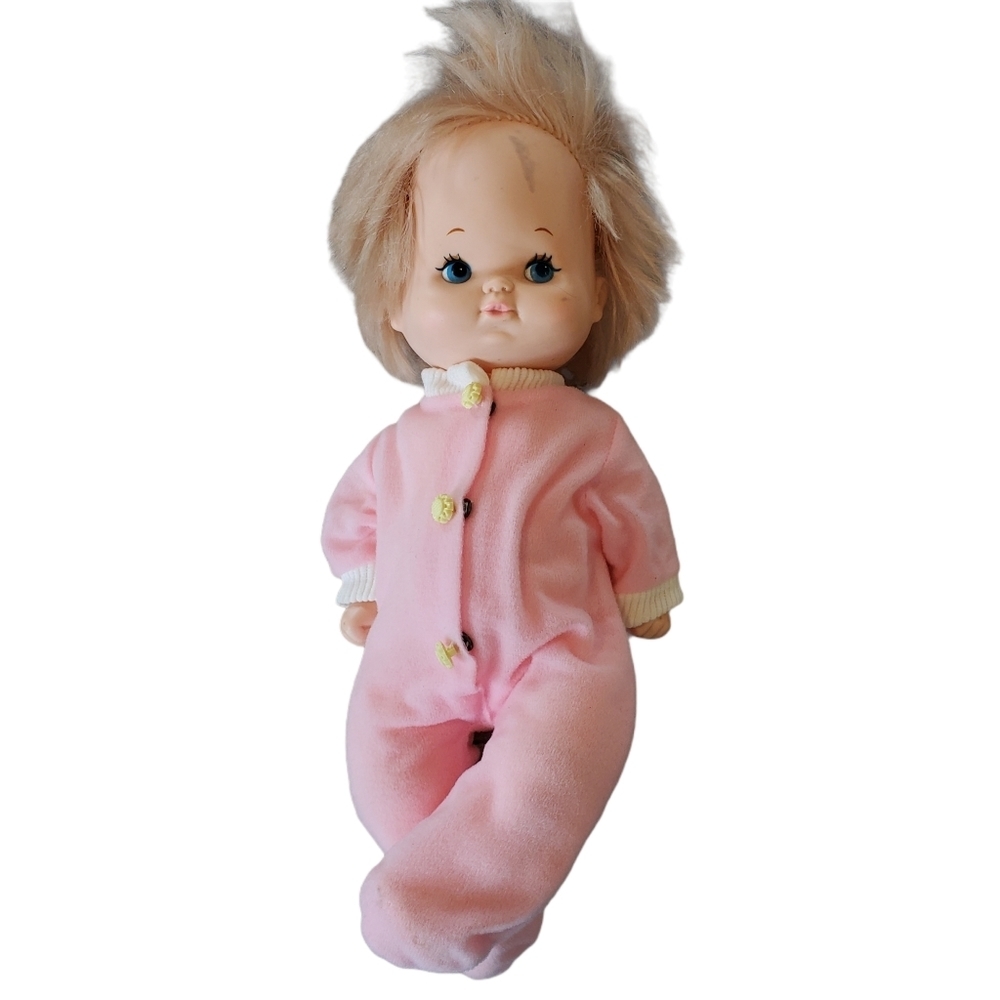 Vintage Playmates Baby Doll Girl Blonde Jointed